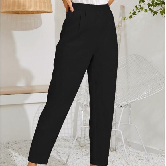 Zip Side Solid Tailored Pants (New in Package) - Picture 2 of 4